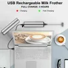 Elektrischer Milchaufschäumer, wiederaufladbar, USB und Produktbild-Vorschau 3