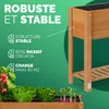 Casaria® Jardinière surélevée en Bois d'Acacia FSC® - Carré Voir les images du produit 3