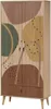 A full-shot image of a wardrobe with abstract colorful patterns. Anteprima dell’immagine prodotto