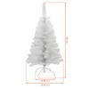 A white artificial Christmas tree with dimensions indicated. Náhľad obrázku produktu