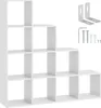 Bibliothèque Talisa avec 10 compartiments ouverts, design Voir les images du produit 1