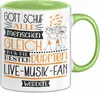 Live-Musik-Fan Geschenk Becher Tasse Gott Schuf Alle Produktbild-Vorschau 1