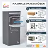 SMART PARCEL BOX™ Velká poštovní schránka na balíky, zadní Náhled obrázku produktu 10