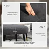 HOMCOM Tabouret de pied Tabouret de maquillage carré Voir les images du produit 4