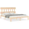 The Living Store Massivholzbett mit Kopfteil Produktbild-Vorschau 2