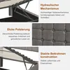 Letto imbottito INONEFT 90x200 cm con LED e USB, letto box Anteprima dell’immagine prodotto 12