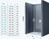 doporro Duschtür Nischentür dusche Duschabtrennung Produktbild-Vorschau 7