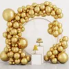Balony złote chrom metaliczne balony chromowane złoto Podgląd zdjęcia produktu 6