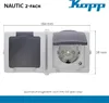 Prise de courant avec contact de protection, 2x AP-FR, Voir les images du produit 15