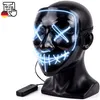 Maska na Halloween z oświetleniem LED Straszna maska na Podgląd zdjęcia produktu 14