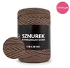 Premium Baumwollkordel 3 mm, 100 m Rolle, Farbe Walnuss – Produktbild-Vorschau 1