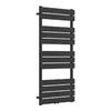Handdoekradiator 'Voss', zwart, 120x60 cm, lamellen Productafbeelding-voorbeeld 2