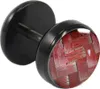 Fake Plug Ohrstecker schwarz Carbonfaser in verschiedenen Produktbild-Vorschau 1