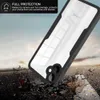 A phone case is shown falling onto a road, with debris flying. Produktbild-Vorschau