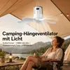 Camping Deckenventilator Akku 10800mAh LED Licht, tragbarer Produktbild-Vorschau 2