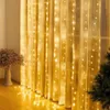 LED-Lichtvorhang 2x2 m, warmweiß, 200 LEDs, USB, 8 Modi Productafbeelding-voorbeeld