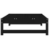 The Living Store Gartenhocker Schwarz 120x80 cm Massivholz Produktbild-Vorschau 6