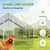 Pollaio Ikodm con recinto all'aperto e tetto, 3x6x2 m, in Anteprima dell’immagine prodotto 3