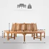 CLP Baumbank Novum rund teak Größe 250 cm Produktbild-Vorschau 2