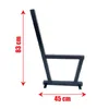 Bankbeine 2stk. 41x83 cm schwarz pulverbeschichtet Produktbild-Vorschau 5