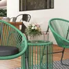 Outsunny polyratanový zahradní nábytek, venkovní lounge Náhled obrázku produktu 8