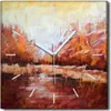 Coloray Uhr auf Leinwand 30x30 cm Wand Uhr Dekoration Produktbild-Vorschau 1