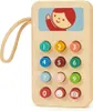 Telefono cellulare giocattolo in legno Mentari per bambini Anteprima dell’immagine prodotto 1