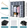 TWOLIIN DIY Système d'étagères Armoire à vêtements en Voir les images du produit 5