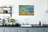 MuchoWow® Poster Dekorierte Wand mit zwei Drachen 90x60 cm Produktbild-Vorschau 3