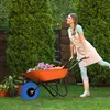 Ruota per carriola Relaxdays 3.00-4, set da 2, gomma piena Anteprima dell’immagine prodotto 3