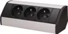 Povrchová zásuvka ORNO OR-GM-9001/B-G, rohové pouzdro, 3x Náhled obrázku produktu 1