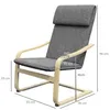 Sillón de relax HOMCOM, con reposabrazos, tapizado en lino, Vista previa de la imagen del producto 3
