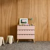 sweeek - Kinderkommode Holzlook 3 Schubladen - Rosa Produktbild-Vorschau 2