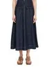 Comma Damen Rock, A-Linie, Midi-Länge, aus leichtem Denim, Produktbild-Vorschau 7
