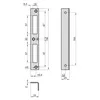 BASI WS 95, Einsteckschloss, Galvanisiertes Stahl, Stahl, Produktbild-Vorschau 3