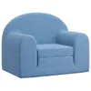 A blue children's sofa is shown against a white background. Náhľad obrázku produktu
