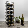 Kondela Stojak na wino Gamez - czarny Podgląd zdjęcia produktu 2