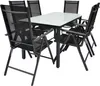 VCM 7-tlg Gartenmöbel Set | Sitzgruppe Essgruppe | 1xTisch, Produktbild-Vorschau 2