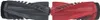 Two vacuum cleaner brush rolls, one black and one red, are shown side-by-side against a white background. Anteprima dell’immagine prodotto