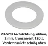 10 kusů plochého silikonového těsnění, 2 mm, průhledné, 1 Náhled obrázku produktu 2