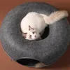 Katzentunnelversteck Rundes Donut Haus 60 cm Dunkelgrau Produktbild-Vorschau 15