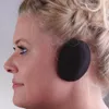 Close-up profile view of a woman wearing a black ear warmer. Produktbild-Vorschau