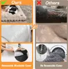 A collage comparing a dog bed with a removable cover to one without, showing features like water resistance and washability. Anteprima dell’immagine prodotto
