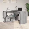 vidaXL Bureau d'angle Gris Sonoma 200x50x76 cm Bois Voir les images du produit 12