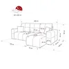 Idohome Polsterecksofa BUENO mit Schlaffunktion und Produktbild-Vorschau 5