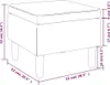 A diagram showing the dimensions of a vidaXL Hocker mit Holzbeinen Hellgrau Stoff. Náhľad obrázku produktu