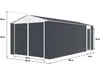 Metallgarage "Houston" 18,56 m²  - Anthrazit Produktbild-Vorschau 3