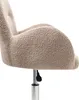 BELIANI Bürostuhl Beige Stoffbezug Bouclé mit Armlehnen Produktbild-Vorschau 8