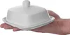 KADAX Butterdose aus Porzellan, 16,5 x 13 x 5 cm, weiße Produktbild-Vorschau 4