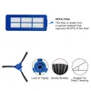 A collage of vacuum cleaner accessories and their features. Voir les images du produit
